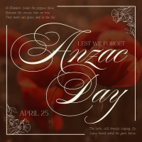 Elegant Anzac Day Instagram post Image Preview