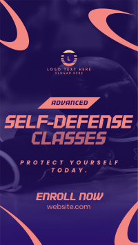 Advanced Self-defense Training TikTok Video Design