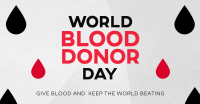 Minimalist Blood Donor Day Facebook ad Image Preview