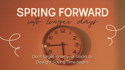 Daylight Saving Begins Facebook event cover Image Preview