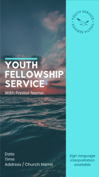Youth  Fellowship Facebook Story Design