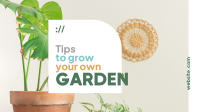 Garden Tips Facebook Event Cover Design