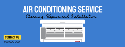 Air Conditioning Service Facebook cover Image Preview