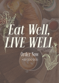 Elegant Food Quotes Poster Preview