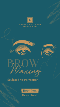 Eyebrow Waxing Service YouTube Short Design