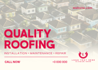 Quality Roofing Services Postcard Image Preview