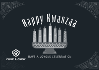 Kwanzaa Celebration Postcard Image Preview