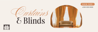 High Quality Curtains & Blinds Twitter Header Design