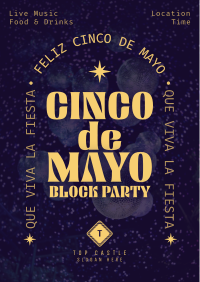 Cinco De Mayo Block Party Flyer Design