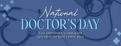 National Doctor's Day Facebook cover Image Preview