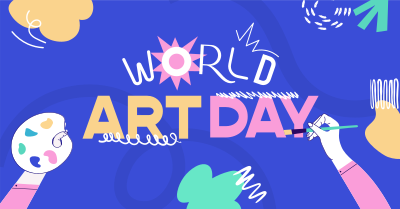 Quirky World Art Day Facebook ad Image Preview