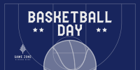 Sporty Basketball Day Twitter Post Image Preview