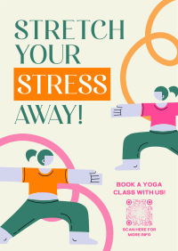 Stretch Your Stress Away Flyer Design