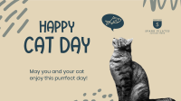 Simple Cat Day Facebook event cover Image Preview