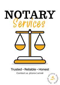 Reliable Notary Flyer Design