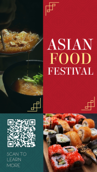 Asian Food Fest Facebook Story Design