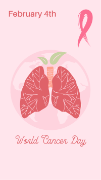 Lungs World Cancer Day  Instagram story Image Preview