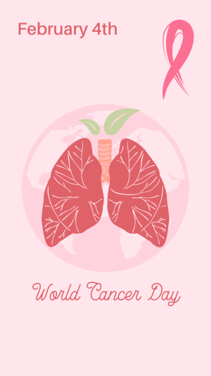 Lungs World Cancer Day  Instagram story