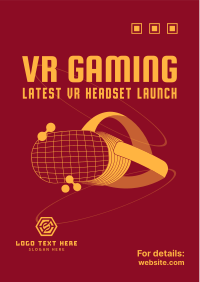 VR Gaming Headset Flyer Design