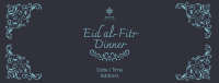 Fancy Eid Dinner Facebook Cover Image Preview