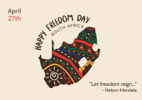 South African Freedom Day Postcard Image Preview