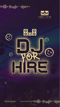 Hiring Party DJ TikTok video Image Preview