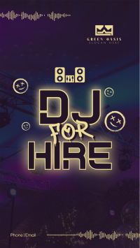 Hiring Party DJ TikTok Video Design