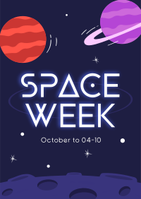 Space Week Event Poster Image Preview