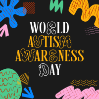 Quirky Autism Awareness Instagram Post Design
