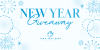 Circle Swirl New Year Giveaway Twitter post Image Preview