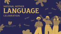 Celebrate Mother Language Day Facebook Event Cover Design