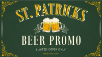 Paddy's Day Beer Promo Video Design