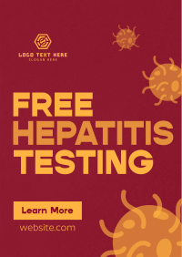 Textured Hepatitis Testing Poster Image Preview