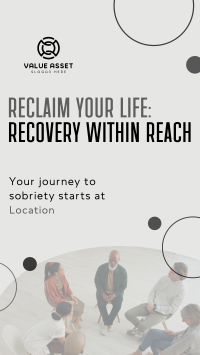 Peaceful Sobriety Support Group Instagram Reel Image Preview