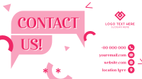 Business Contact Details Animation Design