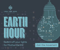 Earth Hour Light Bulb Facebook Post Preview