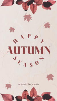 Autumn Season Leaves Instagram Story Design