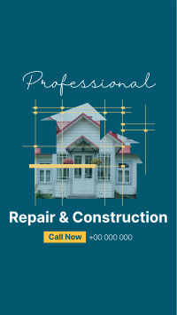 Repair and Construction Facebook story Image Preview