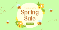 Spring Bee Sale Facebook Ad Design