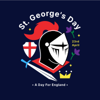 St. George's Knight Helmet Instagram post Image Preview