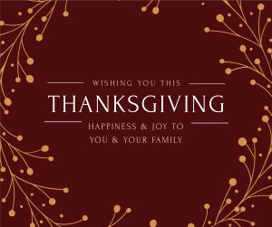 Thanksgiving Greeting Facebook post Image Preview