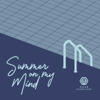 Summer on my Mind Instagram post Image Preview