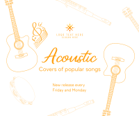 Acoustic Music Covers Facebook Post Design