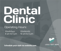Clinic Hours Facebook Post Design