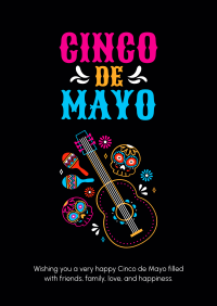 Bright and Colorful Cinco De Mayo Poster Image Preview