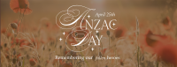Anzac Day Remembrance Facebook Cover Design