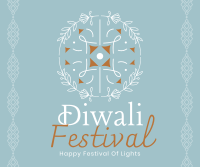 Diwali Lantern Facebook Post Design