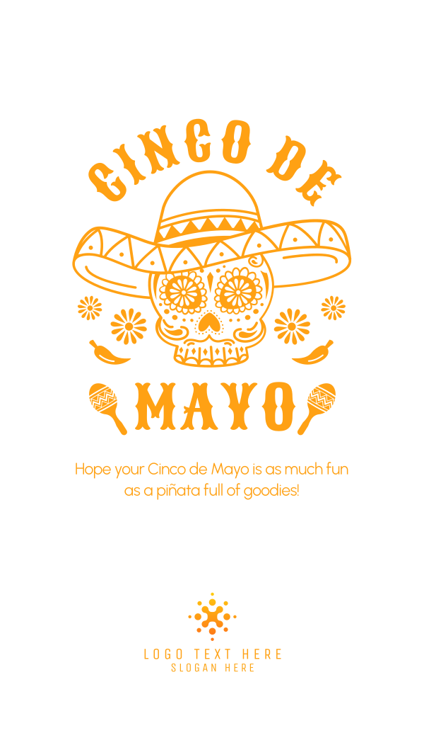 Happy Cinco De Mayo Skull Instagram Story Design Image Preview