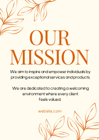 Botanical Brand Mission Flyer Design