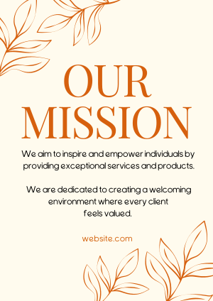 Botanical Brand Mission Flyer Image Preview